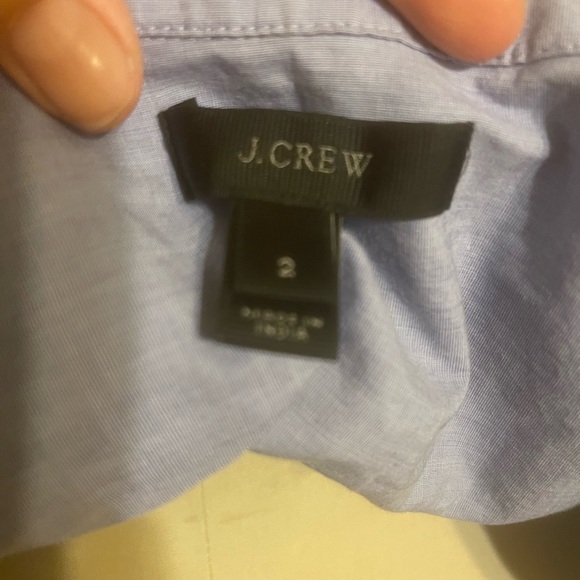 J. Crew Blue Button Down with Sequin Stripe - Picture 6 of 6